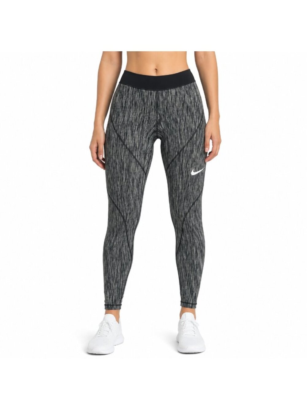 Nike Black & Grey Hyperwarm Leggings Size Small